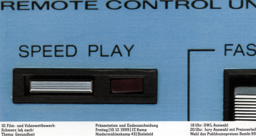 Bilderbeben Aufführungsflyer 1999